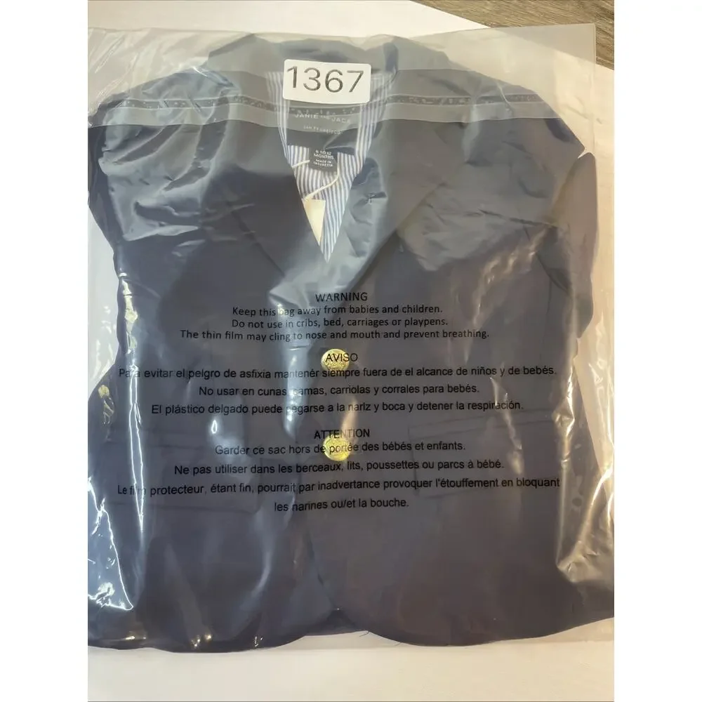 Janie And Jack Blue The Classic Blazer Size 6 To 12 Months Navy Blue